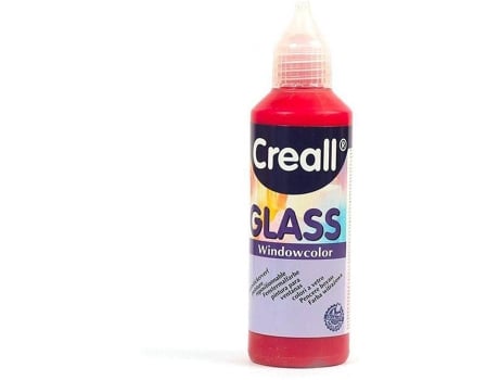 Tinta Reposicionável para Janelas Glass CREALL (Vermelho Bordô - 80 ml)