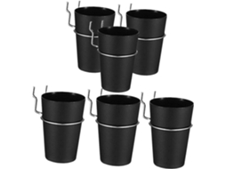 Kit De 6 Peças Para Suporte De Copos, Incluindo Ferramentas, Ganchos, Ferro De Passar E Abs.