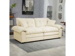 Sofá Chenille 213 Cm Com Espuma Memory E Molas Ensacadas Para Pequenos Espaços