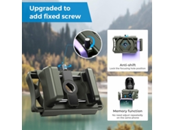 Adaptador De Teléfono Para Telescopio Apexel Apl-f002x Rotatório 360° Com Suporte E Controle Remoto Para Microscópio Binocular Monocular