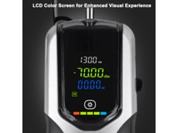 Yuru medidor de Potência Óptica Portátil com 7 Comprimentos de Onda, Lcd Colorido, Bateria Recarregável e Luz Led