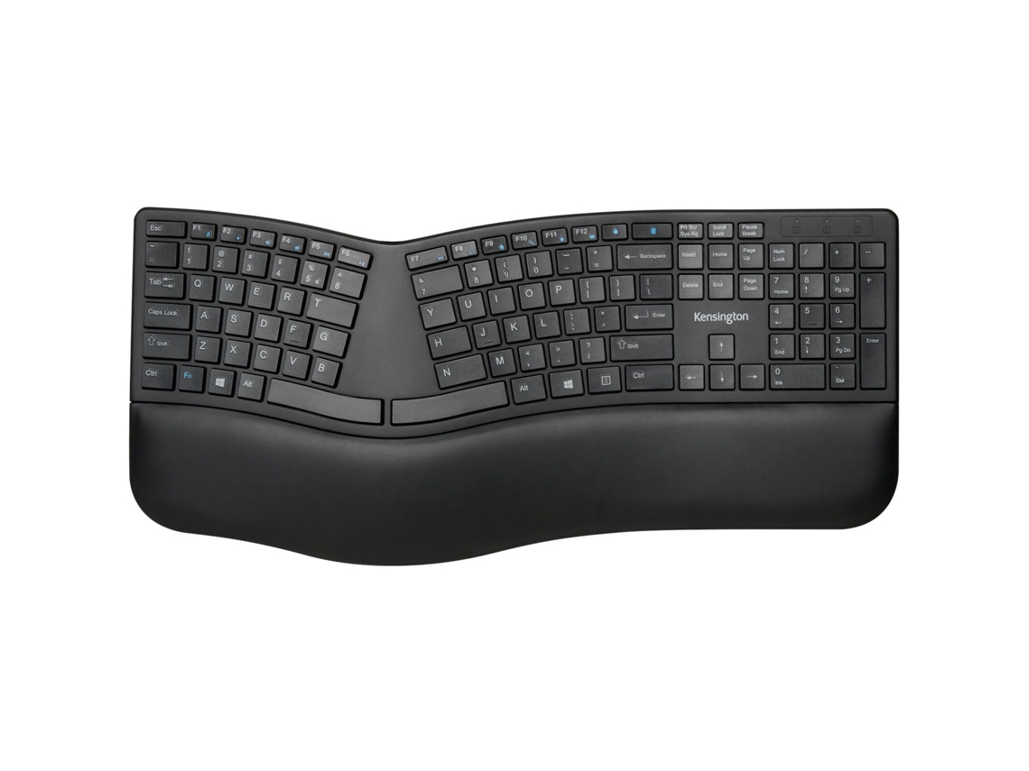 Teclado KENSINGTON Pro Fit Ergo (Wireless - Teclado Numérico - Preto)