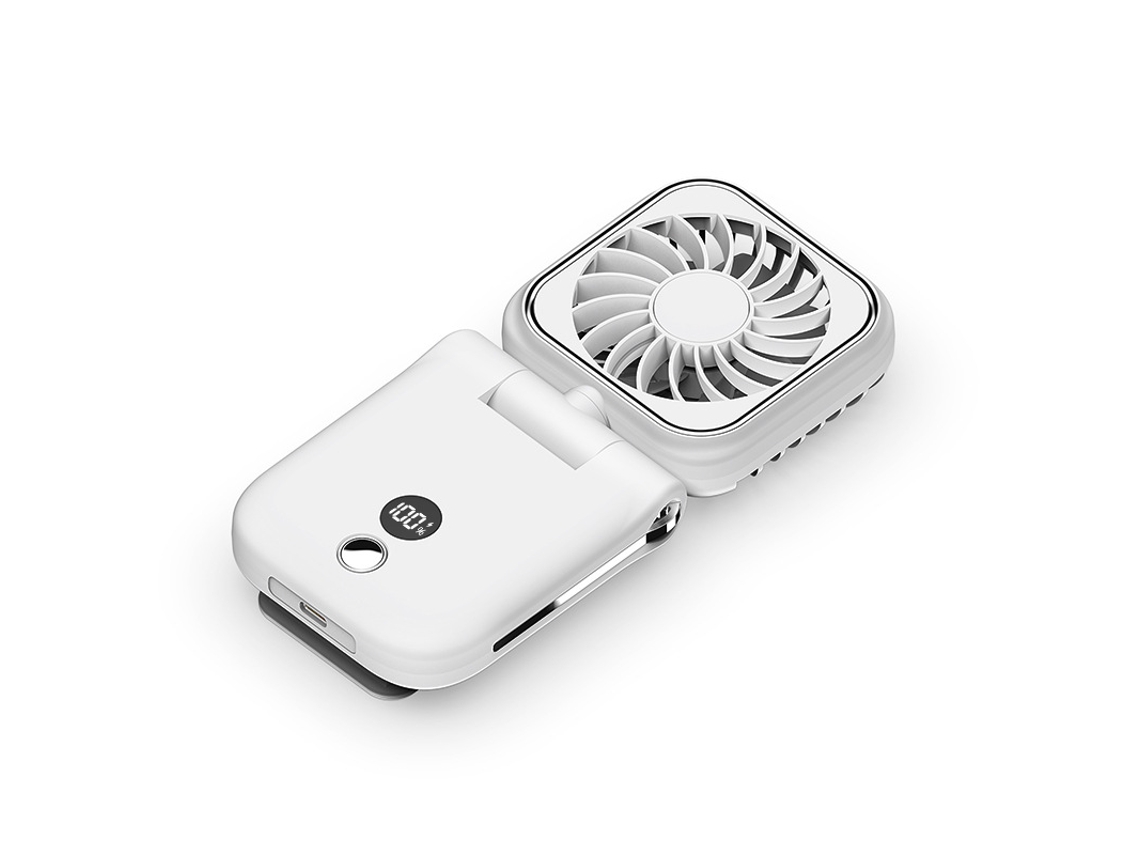 Ventilador Mini EIFSON 5 em 1 com Cordão Pescoço 3 Velocidades
