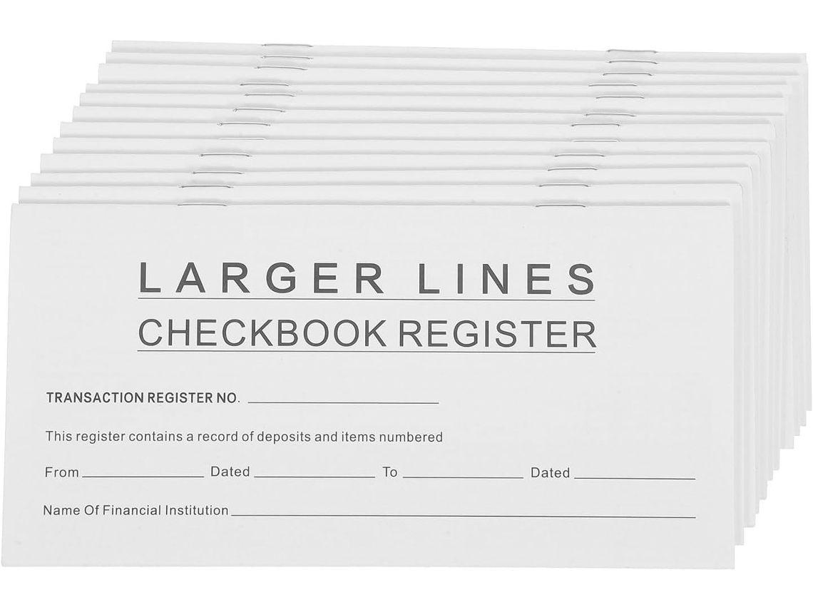 Registros De Cheques Em Papel Branco Ledger Para Compte Bancaire Lot De 12 E Compte Professionnel Tableaux