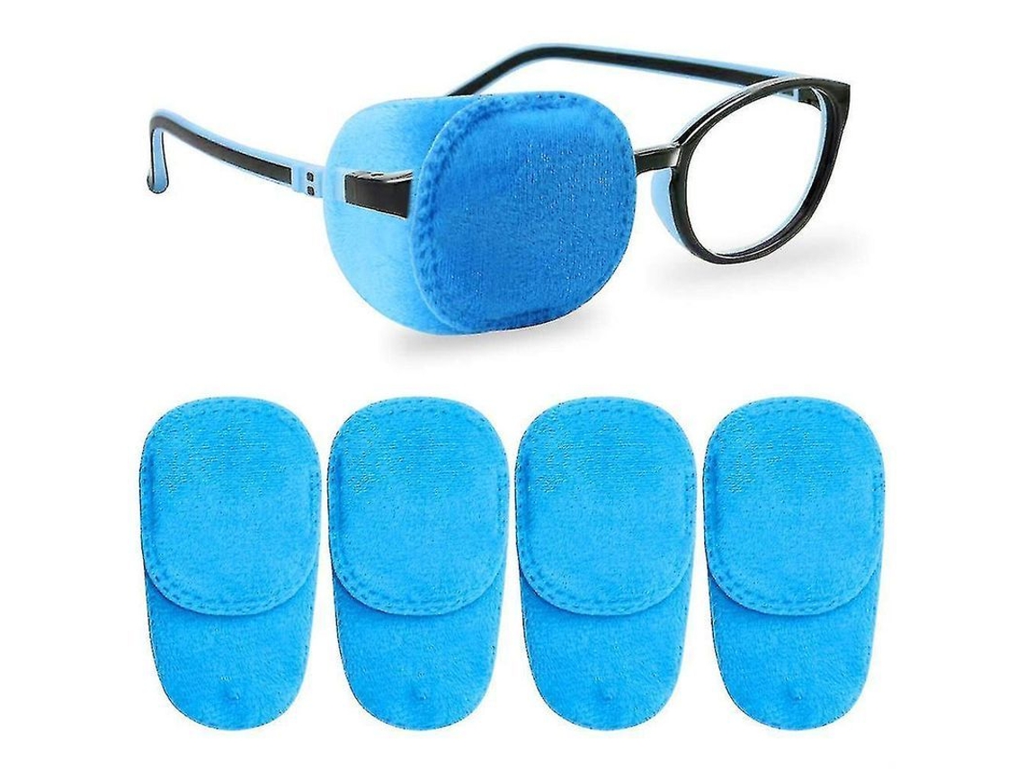 Fasst 4 Parches Oculares para Crianças com Olho Adormecido Ambliopia Estrabismo Material Suave Azul CUIDADOS