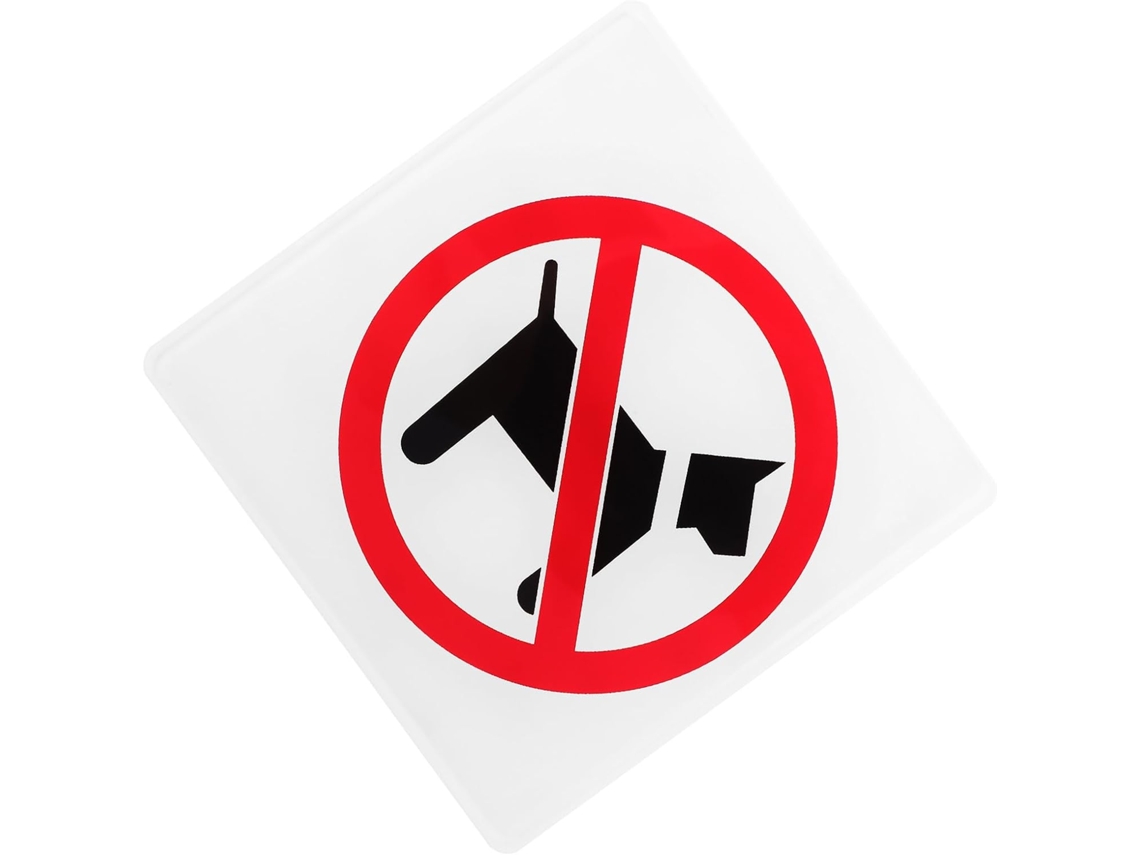 Placa De Aviso Em Acrílico Bestonzon Para Restaurantes E Escritórios, Proibida A Entrada De Cães, Fácil Instalação