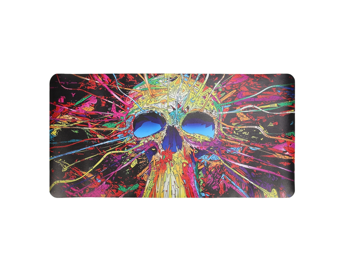 Mouse Pad Para Jogos Skull, Base Anti-derrapante, Textura Tratada, Controle Preciso.