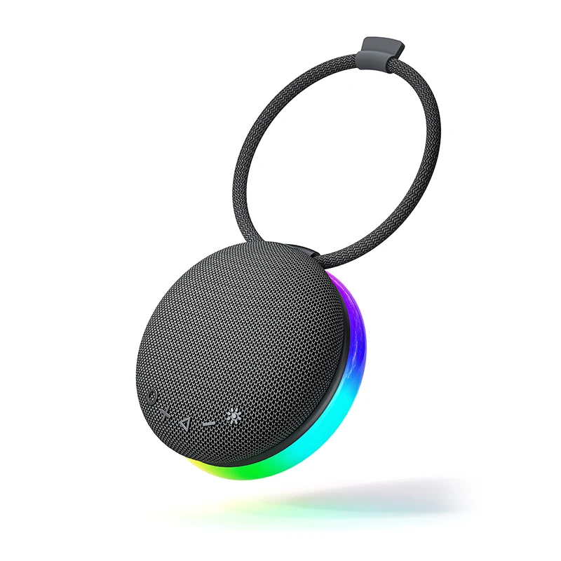 Alto-falante Rgb (preto), Bluetooth 5.3, Alça Em Tecido Trançado, Ipx4