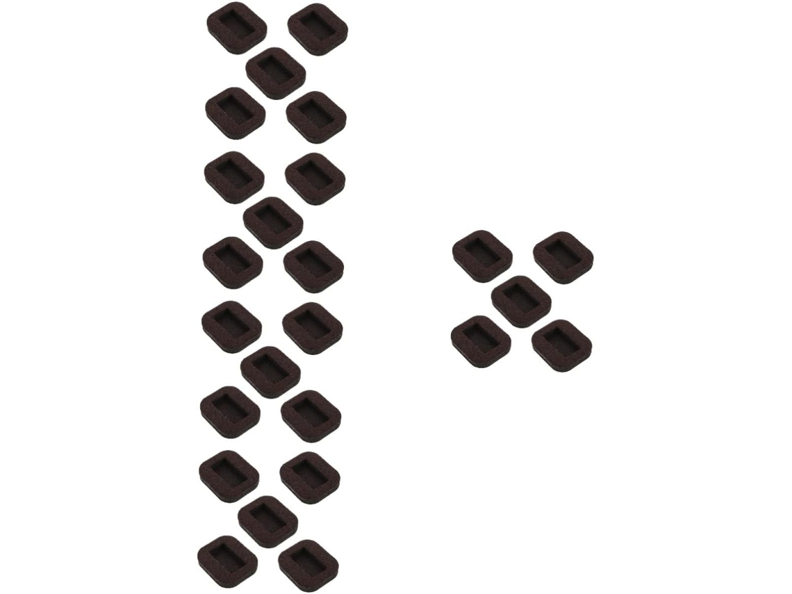 Conjunto De 25 Peças De Feltro Antiderrapante Para Rodízios E Batentes De Móveis.