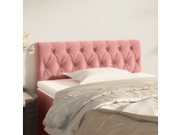 Cabecero de terciopelo 90x7x78/88 cm rosa