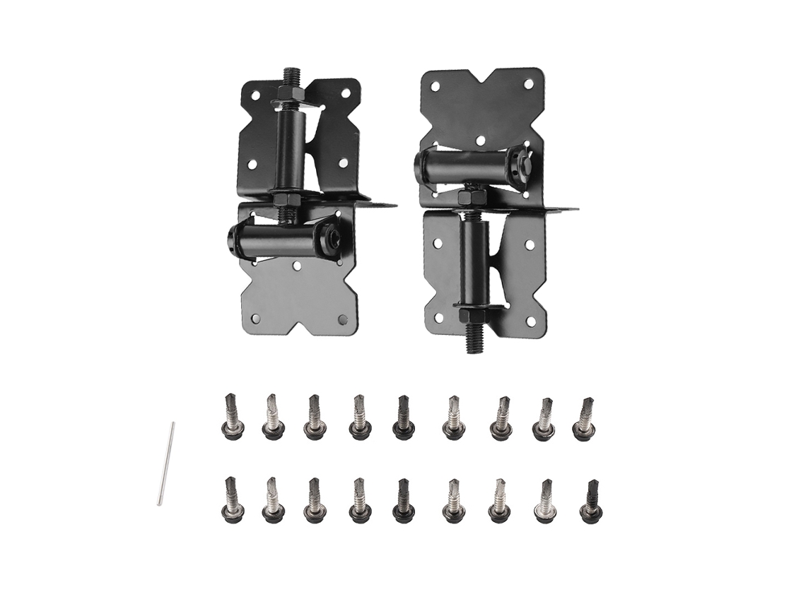 Dobradiças Para Portão De Cerca (um Par De Aço Carbono Resistente)