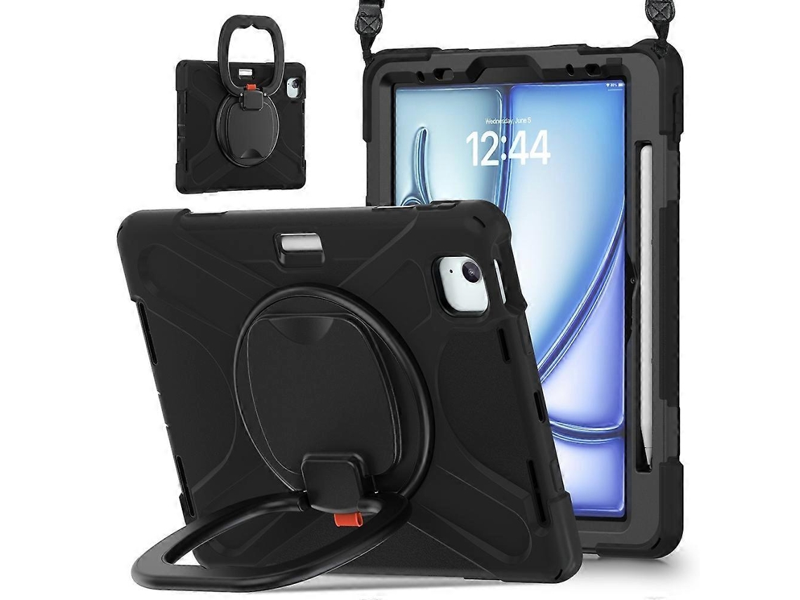 Capa de silicone híbrida para tablet Webake com suporte e alça de ombro