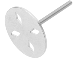 Disco Lixa para Pedicure em Metal Prateado com Rolo