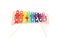 Mali brinquedo Educacional de Instrumento Musical de Madeira Infantil com 8 Tomes para Interação Pais e Filhos