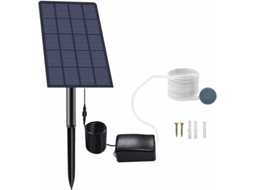 Bomba De Ar Solar 2.5w - Aerador De Oxigênio Plug-in Para Lagoas/aquários/pesca Com Pedra De Ar E Mangueira