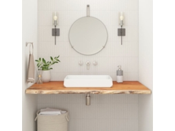 Vidaxl Bancada De Casa De Banho Retangular 120x60x2,5 Cm Acácia Maciça