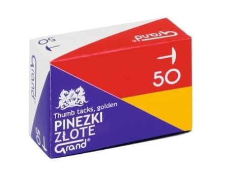 Conjunto de 50 pregos grandes de madeira em ouro