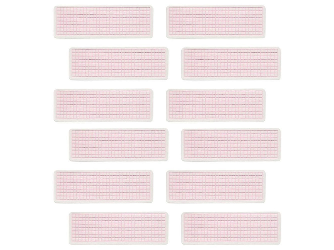 Dispensadores De Fita Adesiva Washi Em Formato Grade Para Uso Escolar, Rosa, 15x5x0,1cm, Praticados E Portáteis, Pacote Com 50 Unidades
