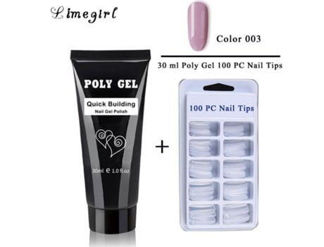 30ml Acrílico Poli Gel Conjunto Kit De Extensão Polygel Rápido Uv Duro Geléia Construtor Prego Estender Géis Conjunto Limegirl