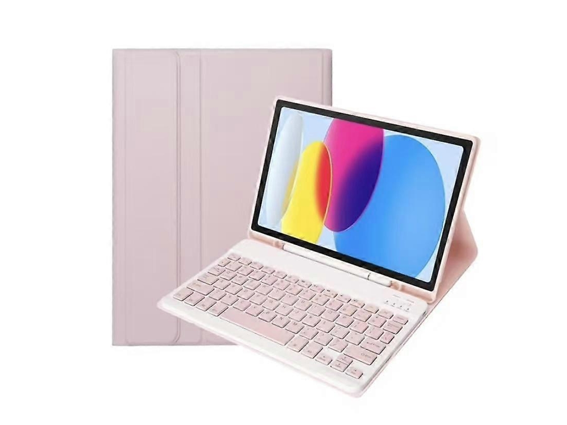 Capa Com Teclado Bluetooth Para Tablet 11, Proteção E Funcionalidadepink