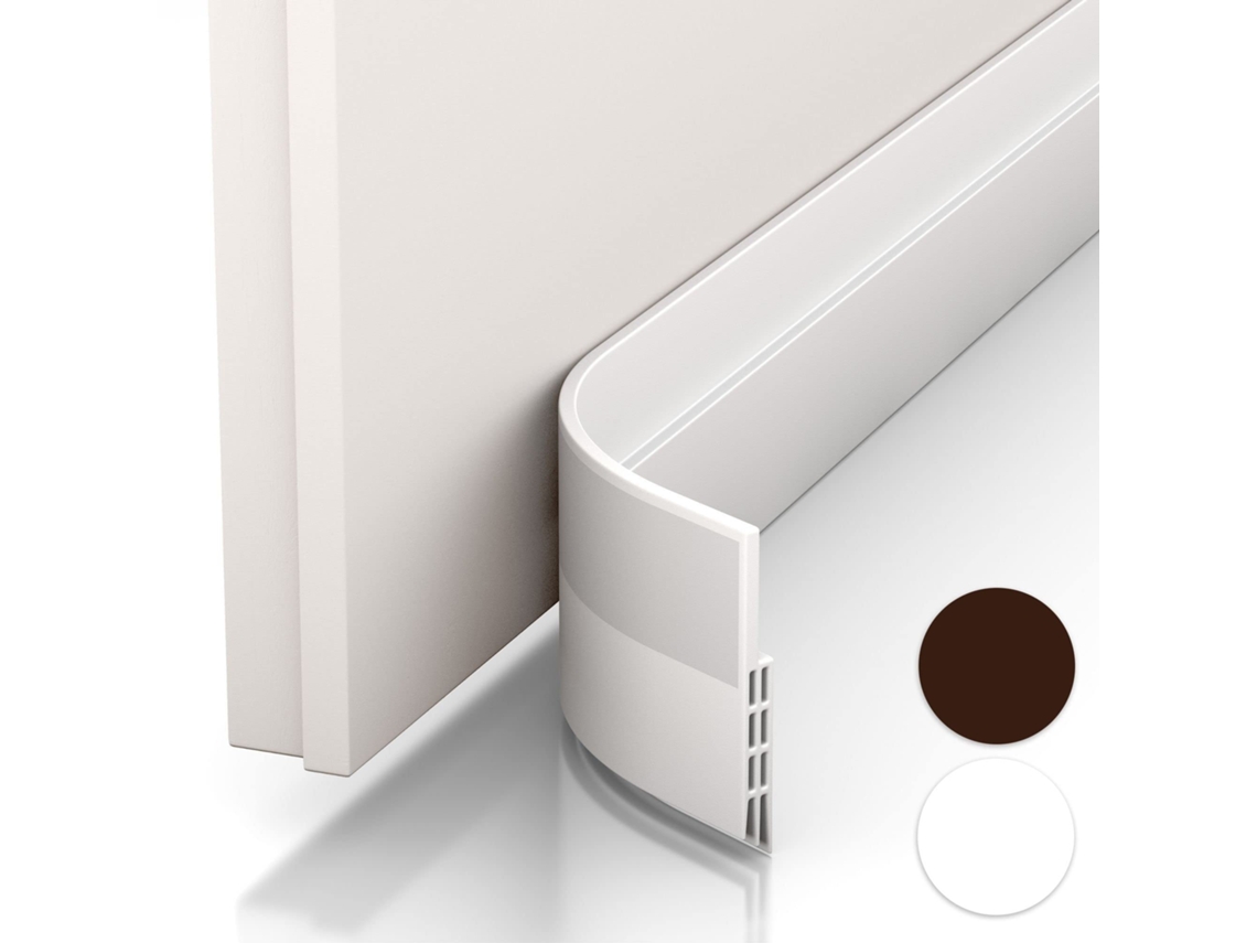 Soleira De Porta Isolante Novo Isolador De Porta ,ideal Para Isolamento De Frio,ruído E Umidade (1 X Branco) Btforus (instalação Rápida)