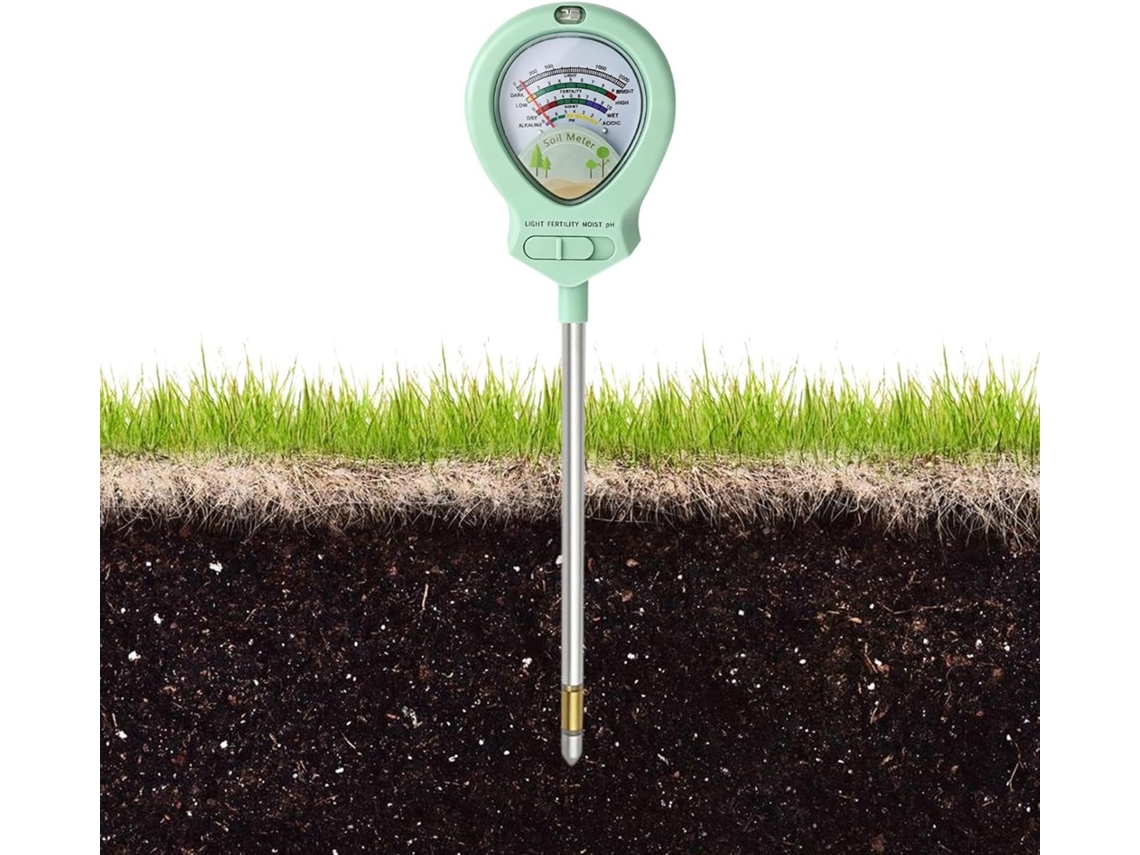 Medidor De Umidade Solo 4em 1-profissional | Digital Ph Do Para Estufas, Cultivo Doméstico, Jardineiros, Áreas