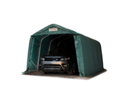 Tenda Garagem 3,3x4,8 M Pvc 800 N Garagem Portátil Abrigo Compacto De Armazenamento Refúgio 100 Impermeável Verde Toolport
