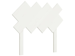 Cabeceira 92x3x81 Cm Pinho Maciço Branco MAISON EXCLUSIVE