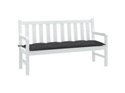Vidaxl Almofadão Banco De Jardim 150x50x7cm Mesclado Tecido Antracite