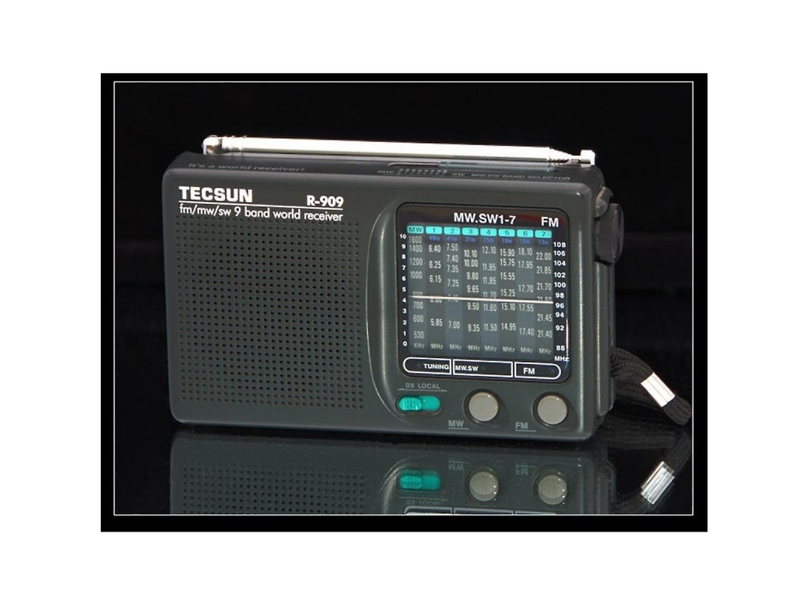 Lurelia Rádio Multibanda 179 Com Fm/am, Sw/ondas Curtas, Mw, Com Auscultadores, Bateria Recarregável