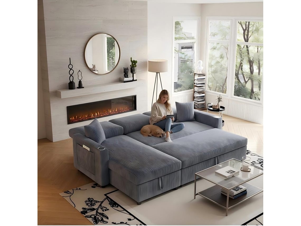 Sofás-cama Em Formato De L, Um Sofá Espaçoso