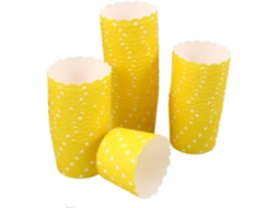 Conjunto De 50 Forminhas De Papel Para Muffins E Cupcakes, Formato Redondo, Resistente Ao Calor