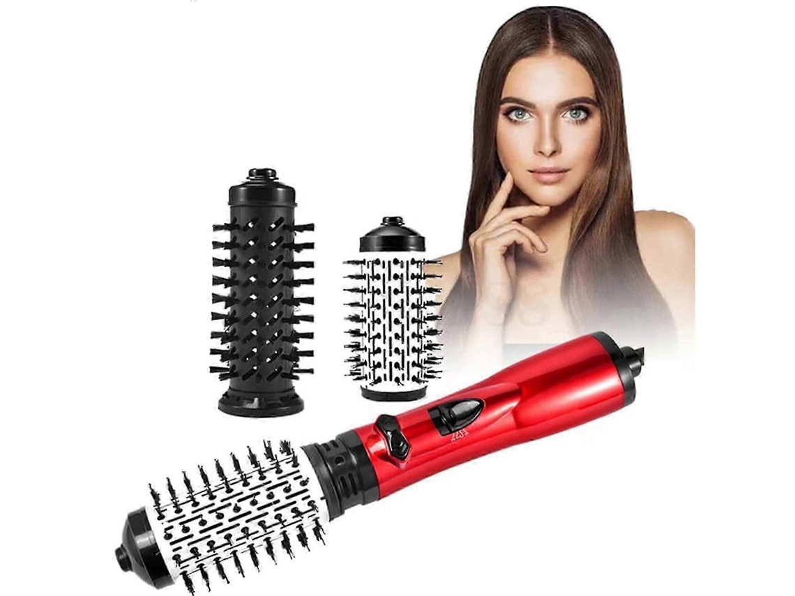 Modelador de Ar Quente 3 em 1 e Secador de Cabelo Rotativo para Alisar o Cabelo. Novo: Seca e Cacheia o Cabelo. TAISHENGDA