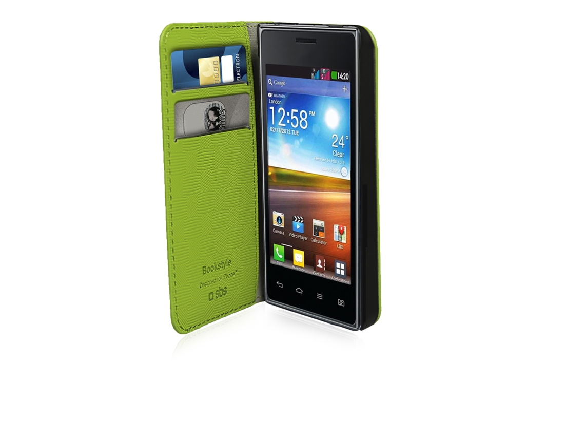 Capa book lg l5 II SBS verde