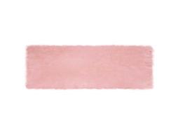 Vidaxl Tapete De De Ovelha Sintética Tafalla Rosa 80 X 250 Cm