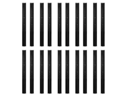 Trilhos para gaveta com 3 compartimentos (10 pares por pacote, 20 dobras para cargas pesadas)