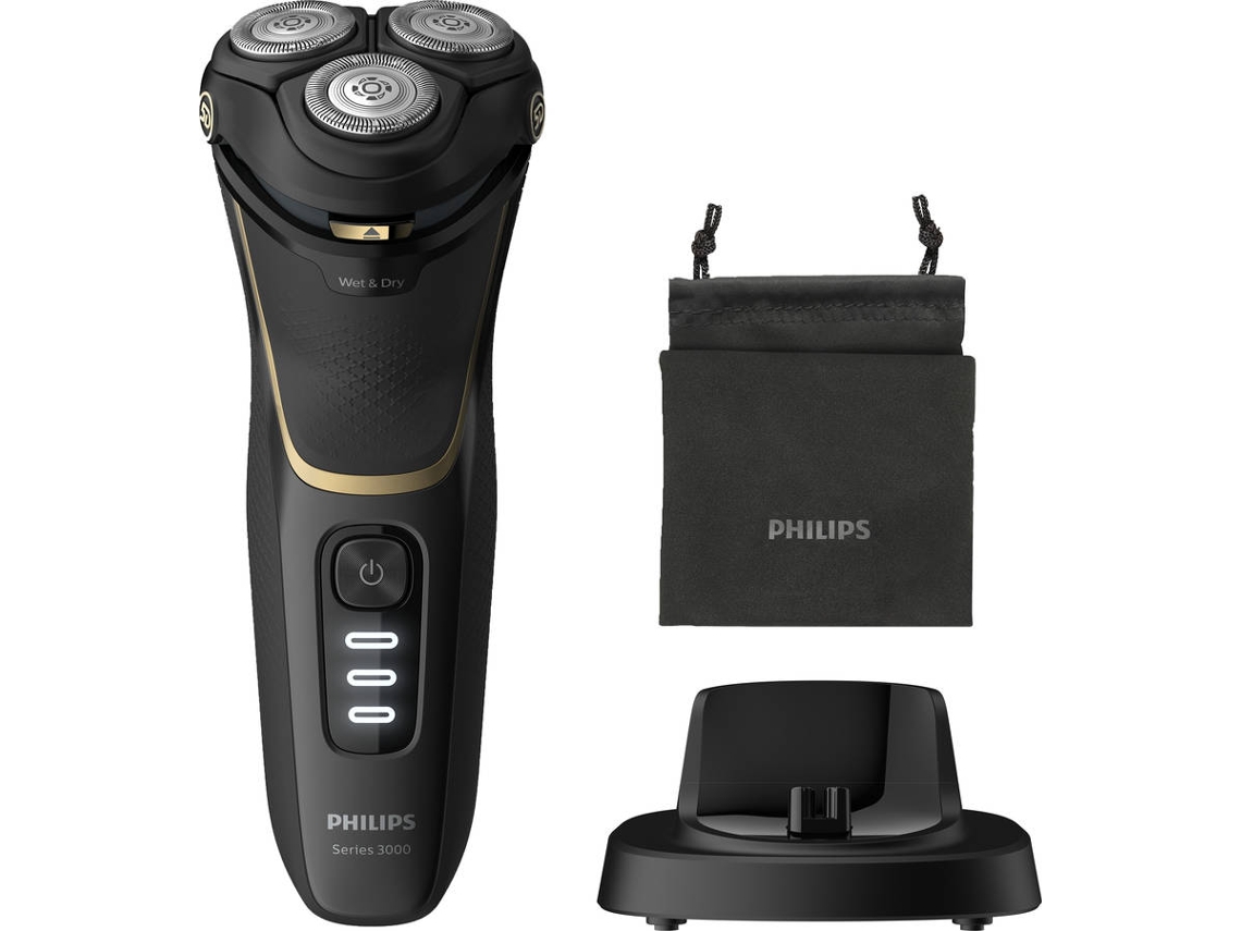 Máquina de Barbear PHILIPS S3000 - S3333/54 ( (Autonomia 60 min - Corrente)