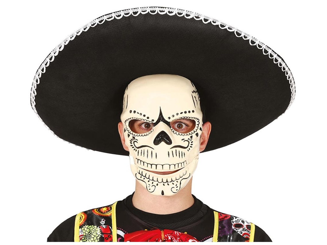 Máscara de esqueleto mexicano