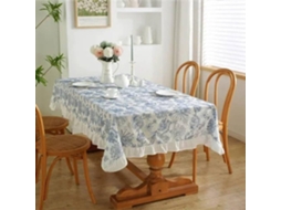 Toalha De Mesa De Renda Bordada Com Babados Celadon Para Decoração De Casa,140 X 260 Cm, Restaurante, Festa De Casamento, Capa De Mesa Com Babados.