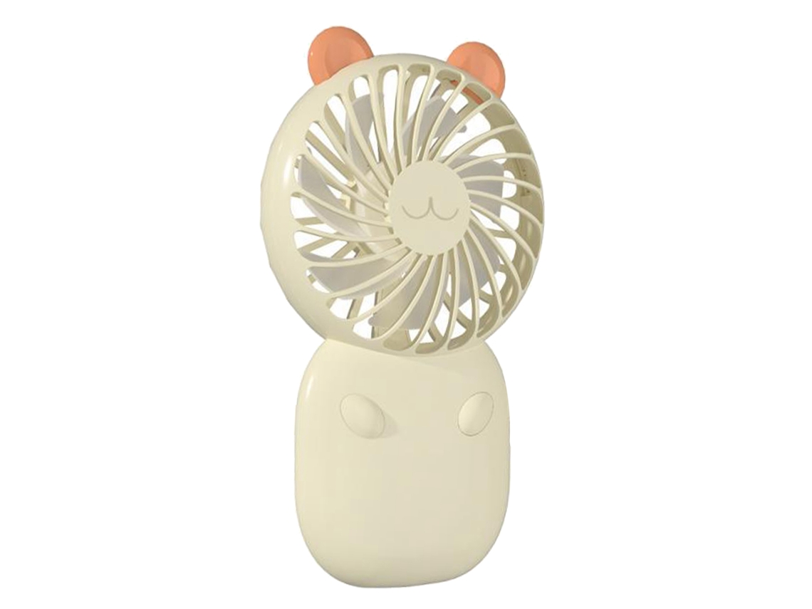 Ventilador Portátil LAXISCREED Usb Recarregável Amarelo Creme