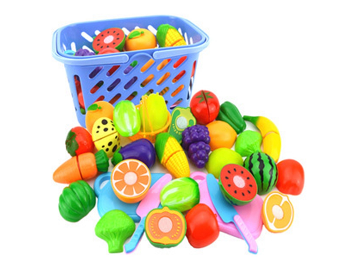 Brinquedo De Corte De Alimentos Para Crianças Conjunto De Cozinha Infantil 23pcs