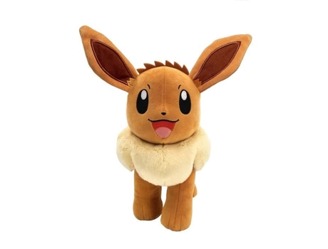 Pelúcia - BANDAI - Pokémon Eevee - 30 cm, pura suavidade e ternura