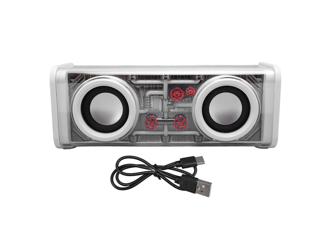 Caixa de Som Bluetooth com luzes e subwoofer EOOCOO