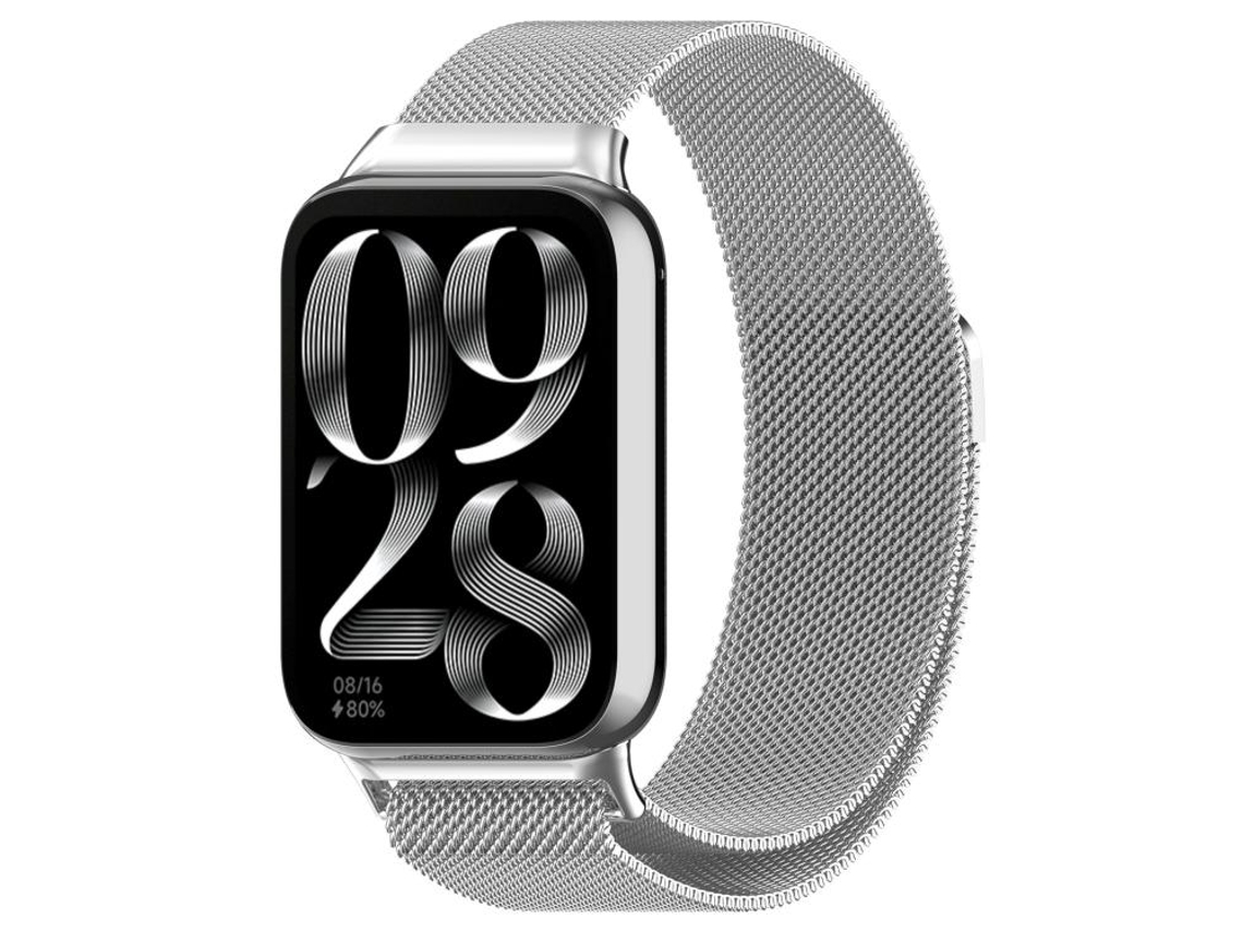 Bracelete para Redmi Watch 6 / 5 / 4 Milan Malha de Aço Prata XIAOMOYU