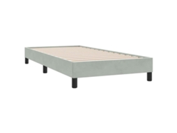 Estrutura de Cama Veludo Cinzento Claro MAISON EXCLUSIVE 100x210 cm