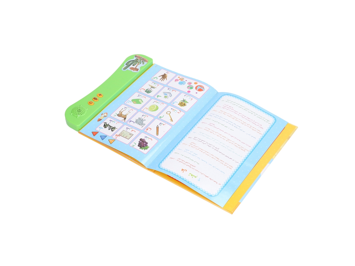 Primerox livro de Som Árabe Interativo Educativo para Crianças Brincadeira Presente Verde 3+ Anos