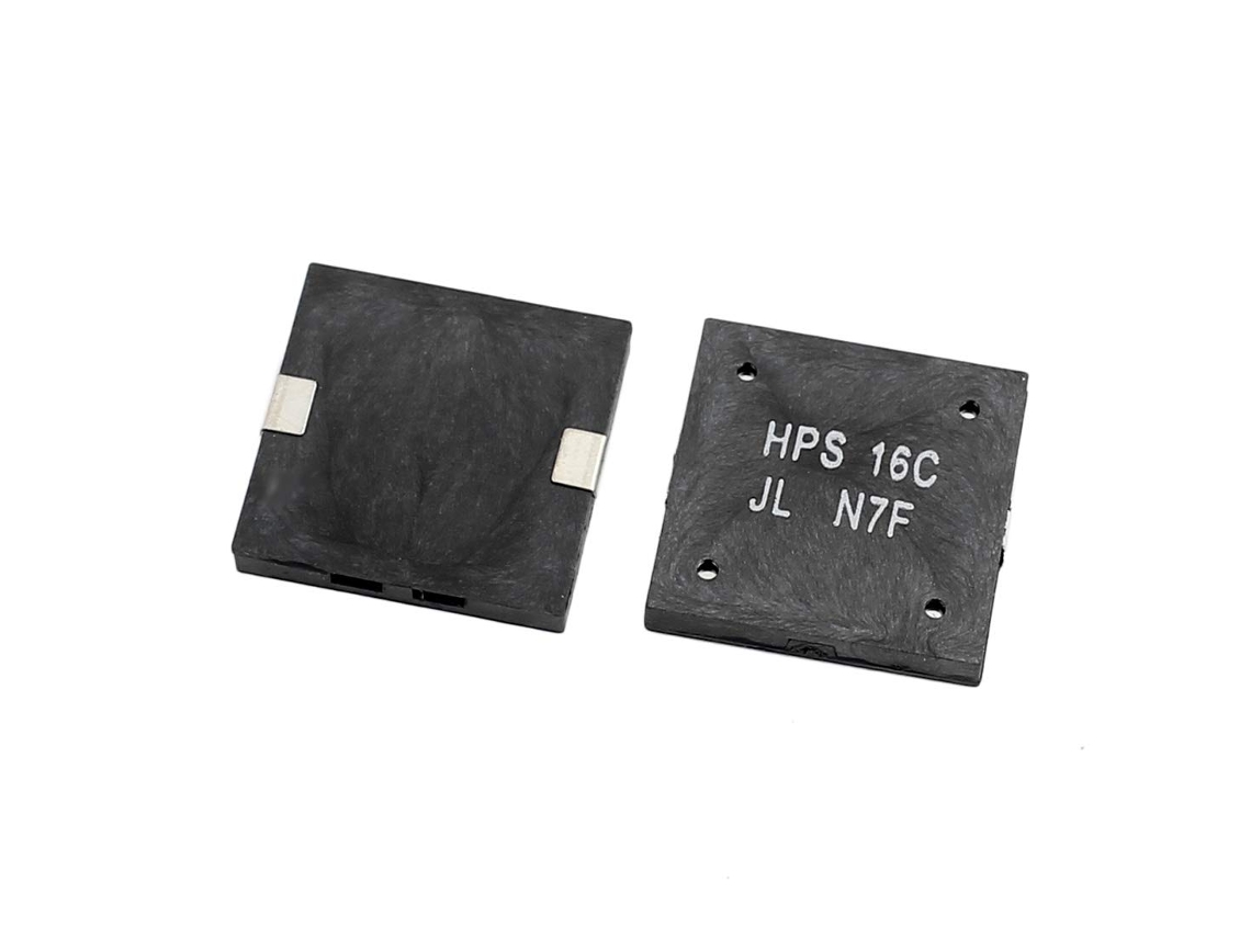 2 Peças Dc 1 20v 16mm X 2,5mm Smd Buzzer Passivo Eletromagnético Preto CHABERLU