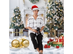 Laxiscreed Fundo Natal 2,1x1,5m Para Fotos De Crianças, Decoração Festas E Sessões Fotográficas