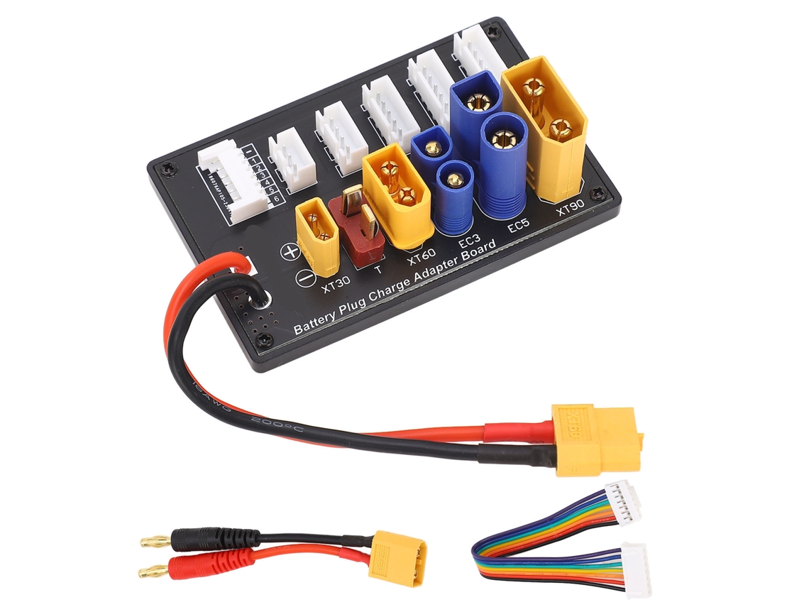 Placa de carregamento paralelo balanceado para baterias 6S com interfaces XT90 XT30 EC3 EC5 T XT60 adaptador YURU