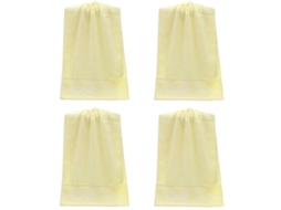 Toalha NEVEANCE Lavagem Rosto Espesso Necessidades Amarelo (34x75cm)